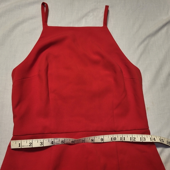 French Connection red Square neck dress size 6 - Picture 7 of 8